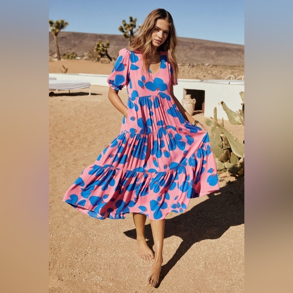 Mister Zimi Mae Dress In Sapphire Rose
